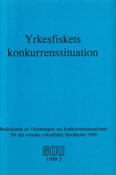Omslaget till SOU 1999:3