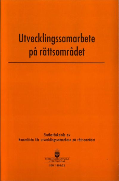 Omslaget till SOU 1999:32