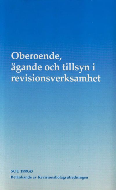 Omslaget till SOU 1999:43