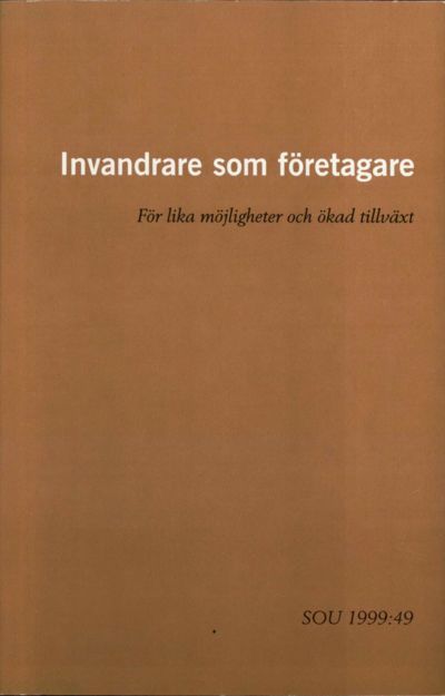 Omslaget till SOU 1999:49