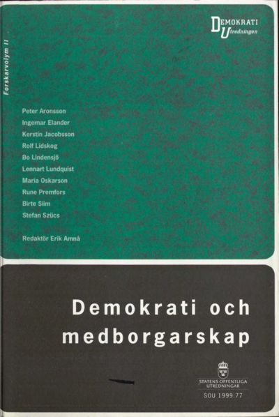 Omslaget till SOU 1999:77
