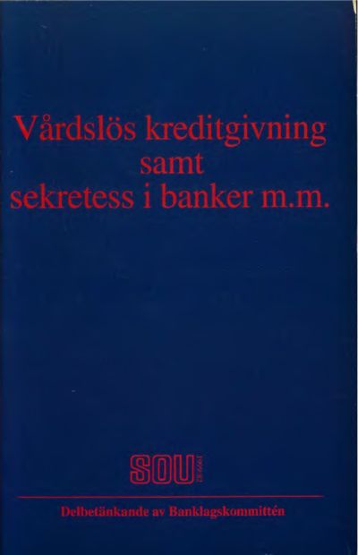 Omslaget till SOU 1999:82