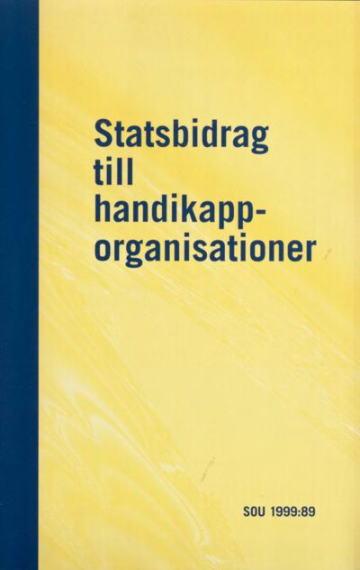 Omslaget till SOU 1999:89