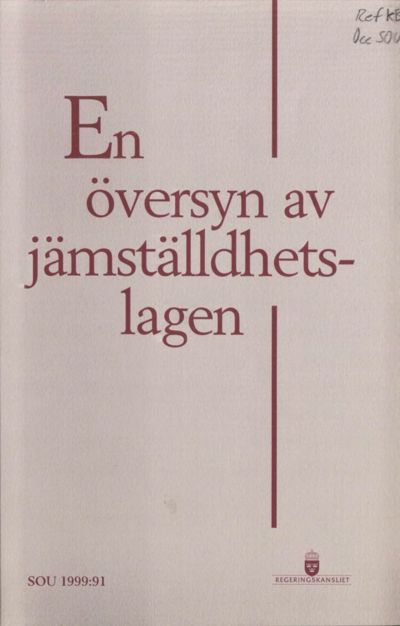 Omslaget till SOU 1999:91