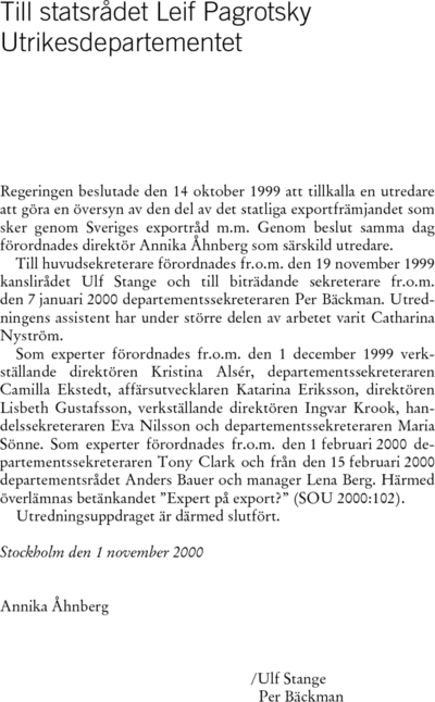 Omslaget till SOU 2000:102