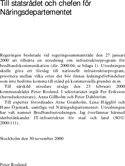 Omslaget till SOU 2000:111