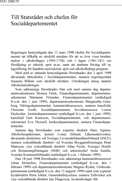 Omslaget till SOU 2000:59