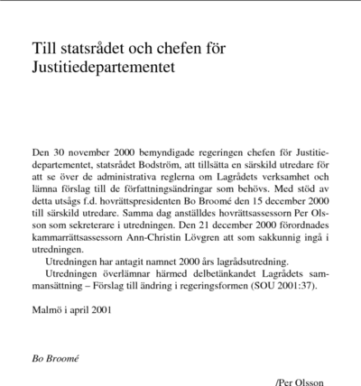 Omslaget till SOU 2001:37