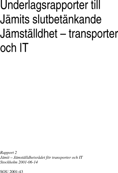 Omslaget till SOU 2001:43