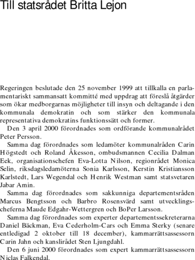 Omslaget till SOU 2001:48