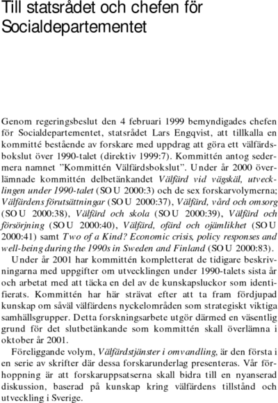 Omslaget till SOU 2001:52