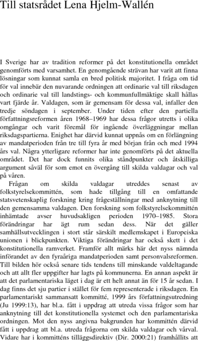 Omslaget till SOU 2001:65