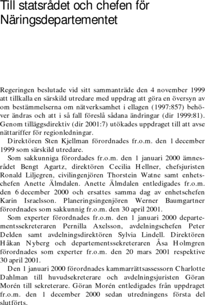 Omslaget till SOU 2001:73