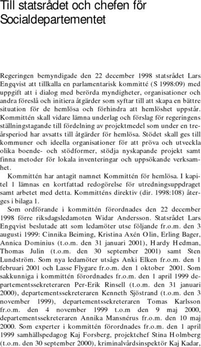 Omslaget till SOU 2001:95