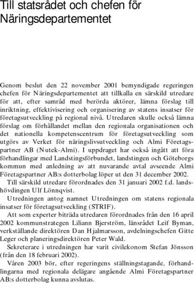 Omslaget till SOU 2002:101