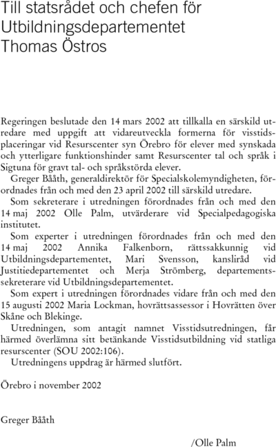 Omslaget till SOU 2002:106