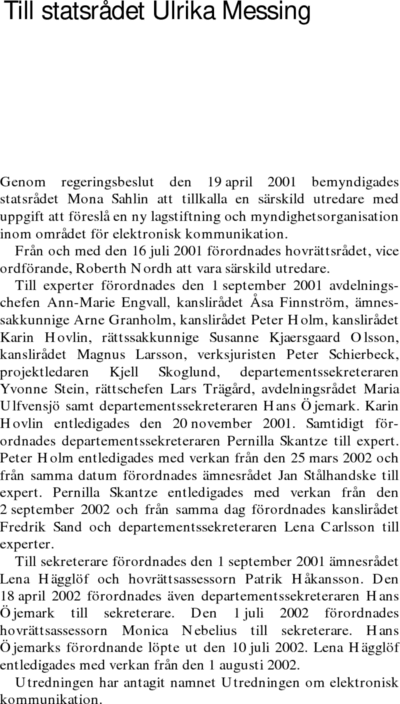 Omslaget till SOU 2002:109