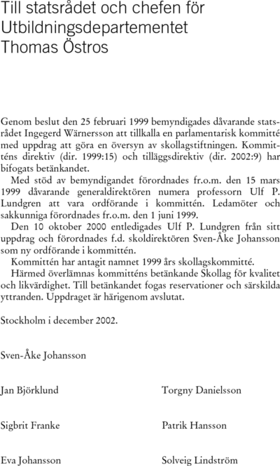 Omslaget till SOU 2002:121