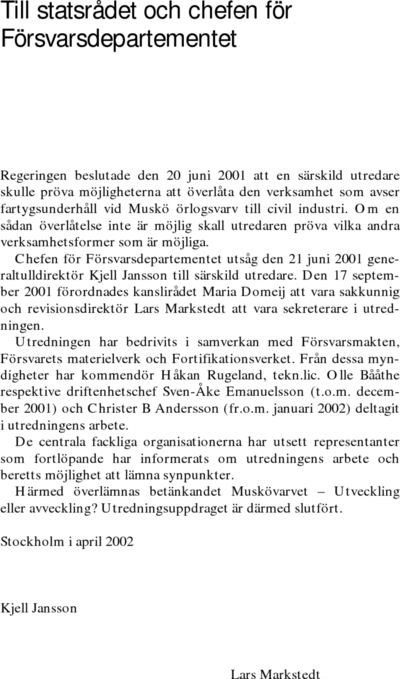 Omslaget till SOU 2002:34