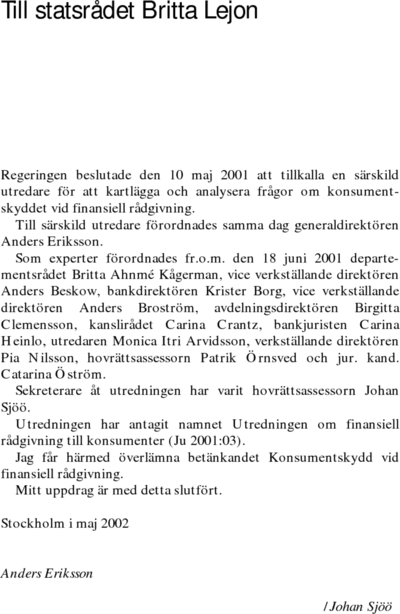 Omslaget till SOU 2002:41