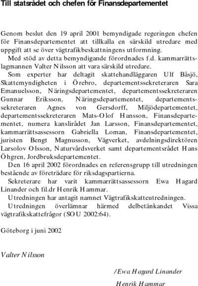 Omslaget till SOU 2002:64