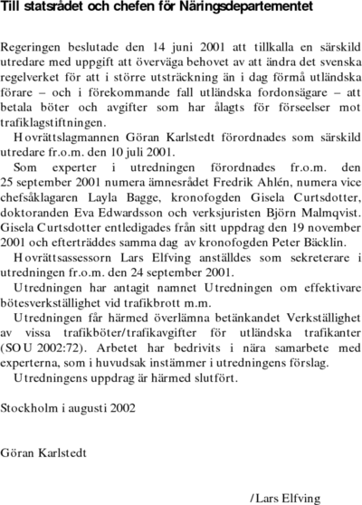 Omslaget till SOU 2002:72