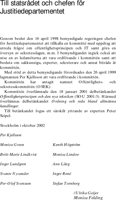 Omslaget till SOU 2002:97