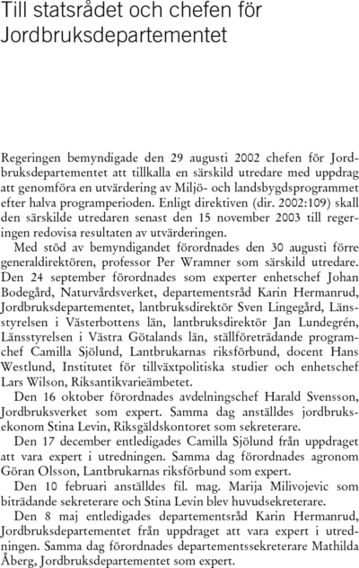 Omslaget till SOU 2003:105