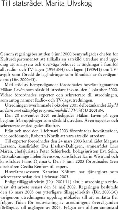 Omslaget till SOU 2003:109