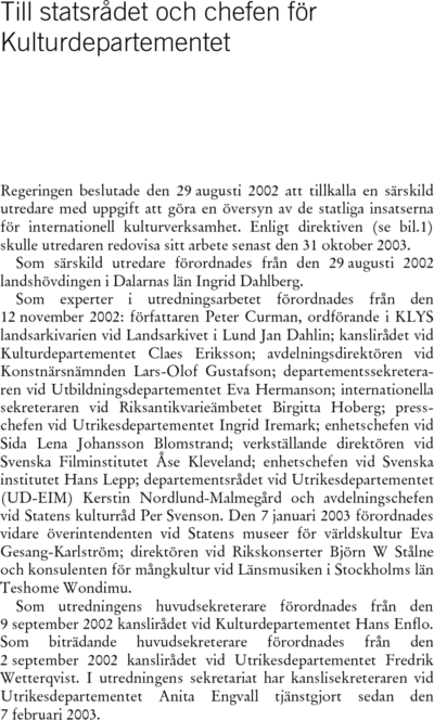 Omslaget till SOU 2003:121