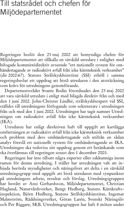 Omslaget till SOU 2003:122