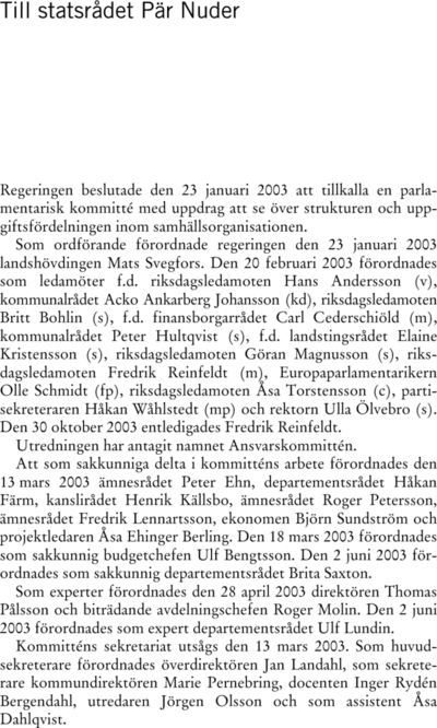 Omslaget till SOU 2003:123