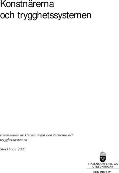 Omslaget till SOU 2003:21
