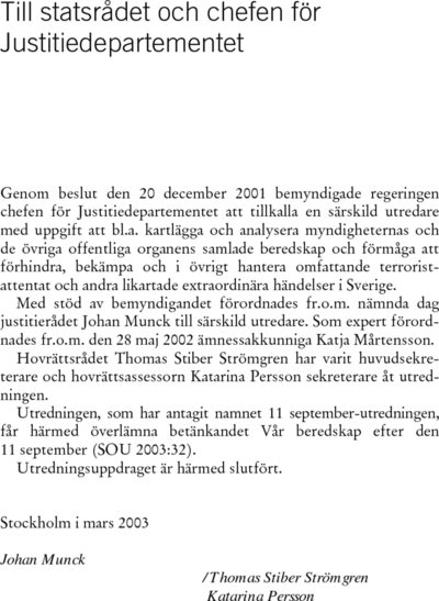 Omslaget till SOU 2003:32