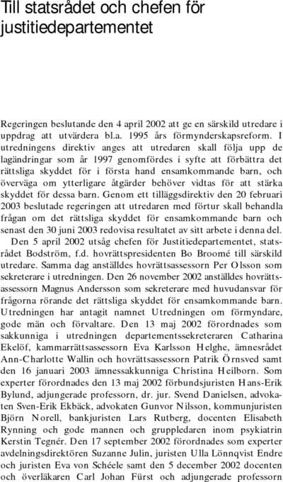 Omslaget till SOU 2003:51