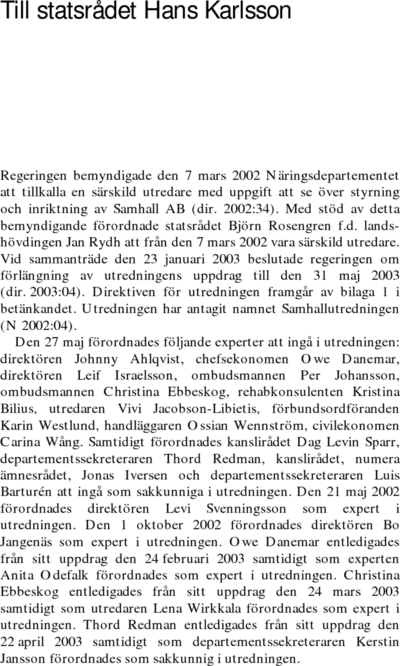 Omslaget till SOU 2003:56