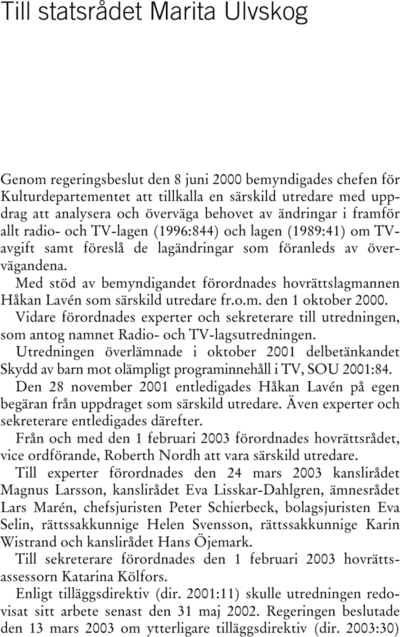 Omslaget till SOU 2003:62