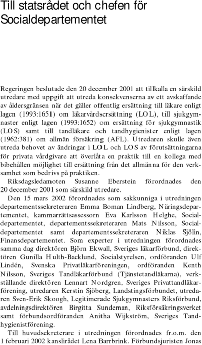 Omslaget till SOU 2003:7