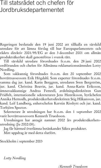 Omslaget till SOU 2003:82