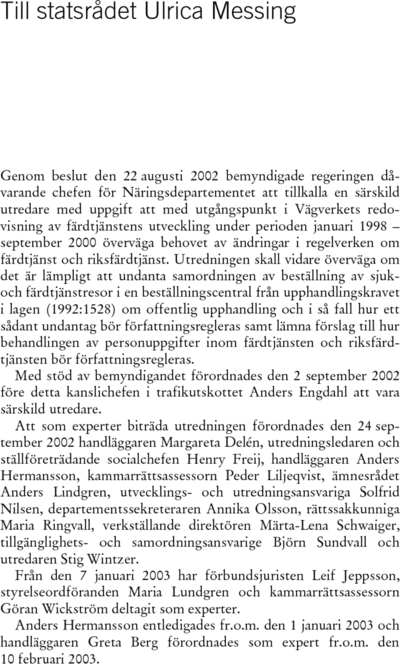 Omslaget till SOU 2003:87