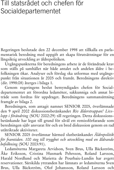 Omslaget till SOU 2003:91