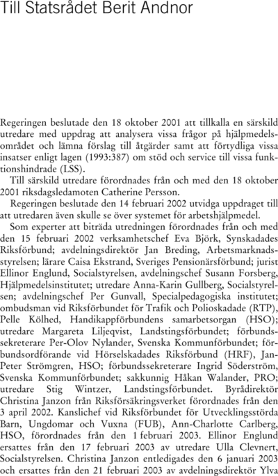 Omslaget till SOU 2004:103