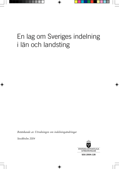 Omslaget till SOU 2004:128