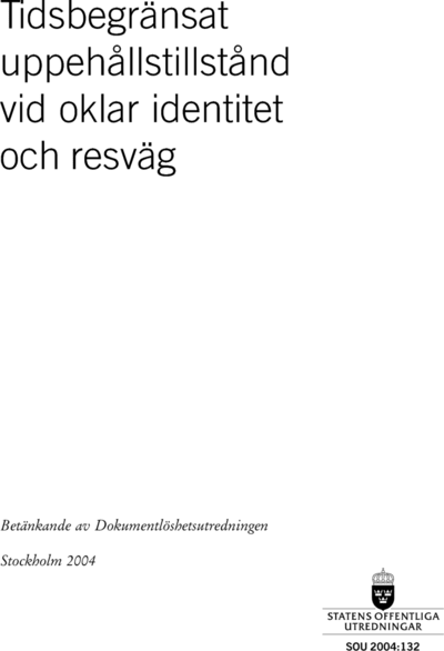 Omslaget till SOU 2004:132