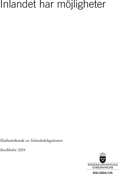 Omslaget till SOU 2004:135