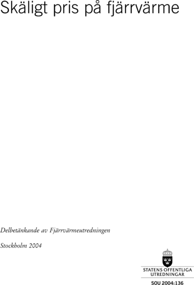 Omslaget till SOU 2004:136