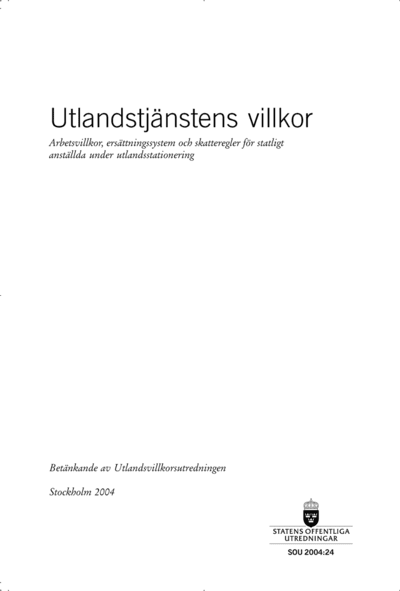 Omslaget till SOU 2004:24