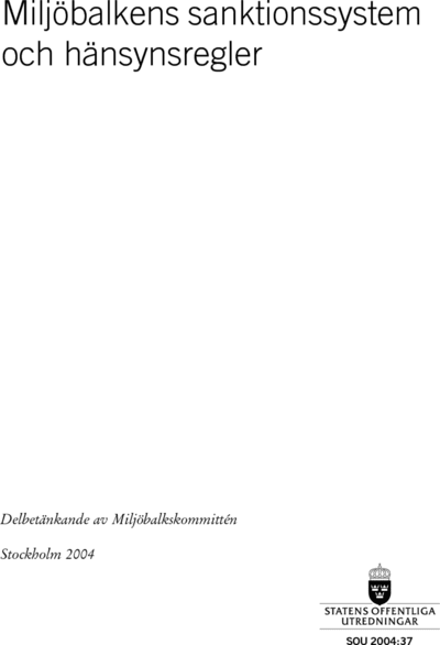 Omslaget till SOU 2004:37