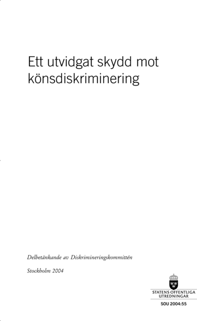 Omslaget till SOU 2004:55