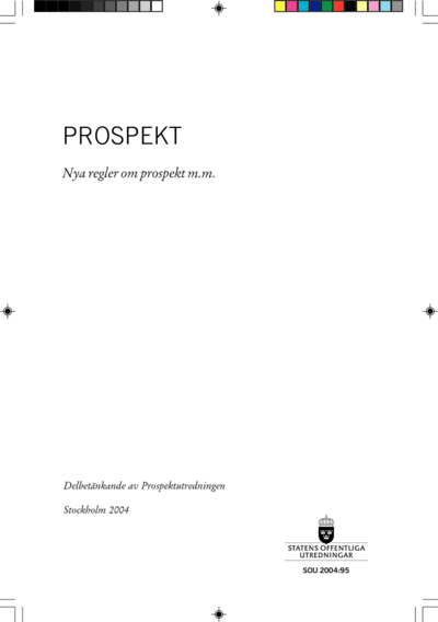 Omslaget till SOU 2004:95